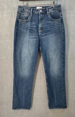 Jeans Driftwood para mujer 28 Stella tiro alto recto elástico desgastado denim Foto 1 de 4