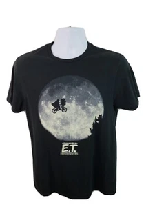 Oficial E.T.  Camiseta negra póster de la película Steven Spielberg talla mediana - Imagen 1 de 5