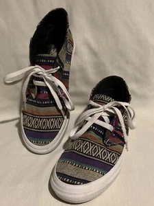 Vans Damen 7,5 Herren 6 Canvas Chukka High Top Schuhe Sneaker Southwest Serape - Bild 1 von 7