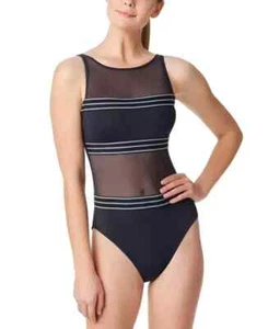 Rod Beattie Off the Grid One-Piece Swimsuit in Black Size 4 - Picture 1 of 2