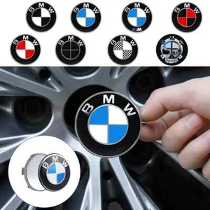 4pcs 56/60/65/68mm Car Wheel Center Hub Covers Hub Cap Decor Sticker for BMW M - Picture 1 of 22