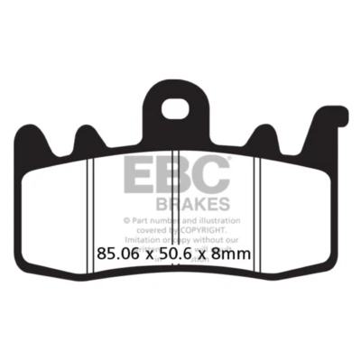 MV Agusta Rivale 800. 2014 - 2018 EBC Sintered FRONT Brake Pads FA630HH  — 第 1/4 张图片