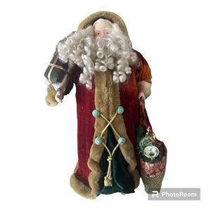Large Faux Fur Luxurious Fabric Santa Tree Topper - Picture 1 of 12
