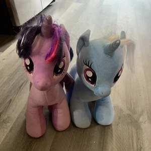My Little Pony Build a Bear 18” Lot of 2. BAB Twilight Sparkle Pegasus Trixie Lu - Picture 1 of 8