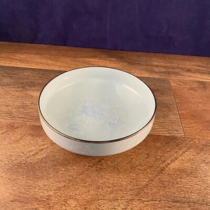 NORITAKE "ENGAGEMENT" BLUE/GREEN PATTERN 8009 COUPE FRUIT BOWL 5"DIA - Picture 1 of 5