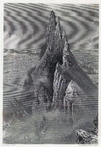 "THE BENT CLIFF, Irland" StSt. 218x148 mm von R.Hinshelwood nach H.Fenn um 1840 - Picture 1 of 2