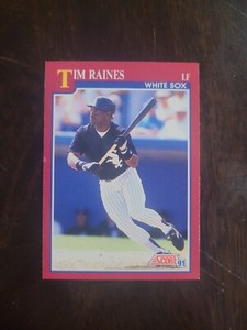 1991 Score Rookie & Traded Tim Raines #10T Chicago White Sox