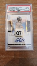 2019 Panini National Treasures Charles Tillman Auto GW Patch One Of One PSA 8