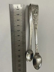 Vintage Silver Plated EPNS Apostle Sugar Tongs | 11cm Long Exc Cond - Picture 1 of 5