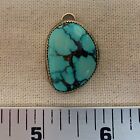 Beautiful Navajo Natural Turquoise Sterling Silver 925 Necklace Lot 19-06