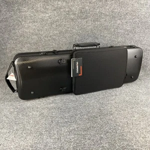 Crossrock Poly Carbon passend für 4/4 Violinen, Anti-Kratzer länglicher Flightcase in schwarz - Bild 1 von 10