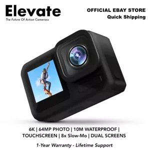 Elevate X | 2022 NEW REAL 6K ACTION CAMERA 10M WATERPROOF HDR DUAL SCREENS - Picture 1 of 8