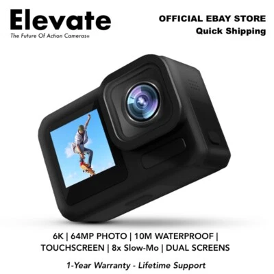 Elevate X | 2022 NEW REAL 6K ACTION CAMERA 10M WATERPROOF HDR DUAL SCREENS - Image 1 of 4