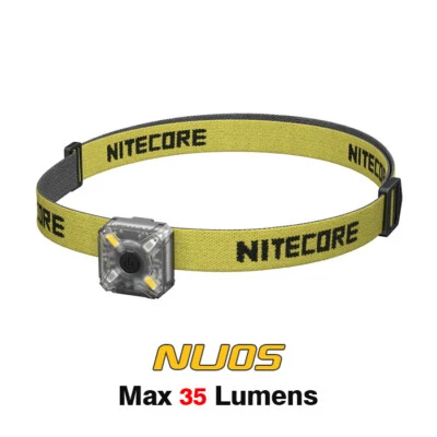 Nitecore NU05 LED красный и белый светодиодный USB перезаряжаемый ручной фонарь фары - набор - Изображение 1 из 4