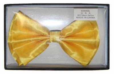 Adulto Unisex Amarillo Neón Formal Traje de Vestir Disfraz de Halloween Juegos con disfraces Pajarita  Foto 1 de 4