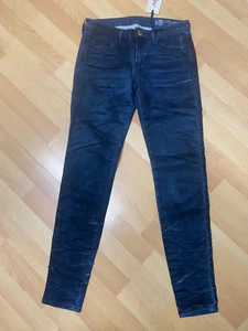 NUEVO CON ETIQUETAS MADE ITALY UNISEX Diesel GRACEY NE STRETCH JOGG JEANS 0608H AZUL W27 L30 - Imagen 1 de 8