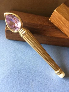 Vintage Broche Dorée Signée IG IRINA GOUDKOVA - Picture 1 of 5
