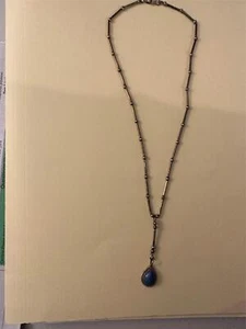 Flüssiges Silber halslos mit indianischer Navajo Anhänger Choker Länge - Bild 1 von 5
