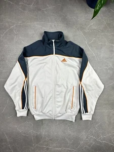 Adidas Vintage Trainingsjacke - M - Weiß/Blau - Bild 1 von 12