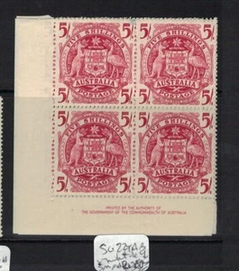 Australia SG 224ab, 3 Sheets Block of 4 MNH (10egu) - Picture 1 of 1