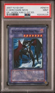 Yugioh 2007 Jaden Yugi 2 DP03-EN014 Elemental Hero Dark Neos Super 1st PSA 9 - Bild 1 von 2