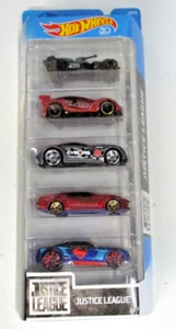 2017 Hot Wheels Justice League - Set of 5 Cars - Brand New in Packet - Picture 1 of 11