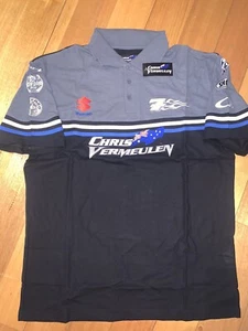 Chris Vermeulen Suzuki Australia Superbike Racing Polo Brand New MotoGP - Picture 1 of 4