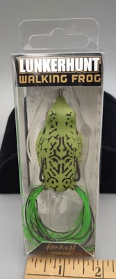 NEW Lunkerhunt Hollow Body Topwater 2" Walking Frog 3/8 Oz Hops - Image 1 of 3