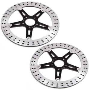 2X Floating 14" Big Brake Front Rotors for Harley Touring Street Glide 2000-2013 - Bild 1 von 6