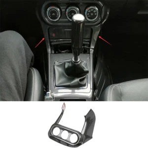Carbon Fiber Style Central Console AC Trim For Mitsubishi Lancer Evolution 07-17 - Picture 1 of 7