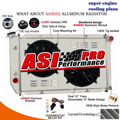 Aluminum Radiator Fan Shroud For 72-79 Lincoln Mark V V8 Ford LTD II Ranchero - Image 1 of 4