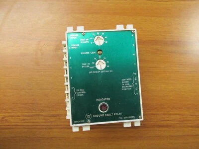WESTINGHOUSE GROUND FAULT RELAY 125A, 120V, CAT# 255P156H02C ... WG-115 - Image 1 of 4