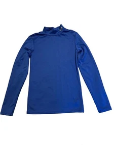 Youth Large Champion Fitted Mock Neck Compression Fleece Cold Weather L/S Shirt - Picture 1 of 4