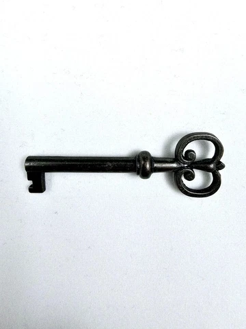 KY-19 Antique Old Bronze Hollow Barrel Skeleton Key for Drawer OR Cabinet Lock Cover