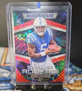 2023 Panini Rookies & Stars Anthony Richardson Stellar Rookies Red Plaid Prizm - Picture 1 of 2
