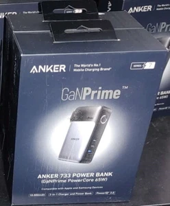 Anker 733 Power Bank GaNPrime PowerCore 3-Ports 10,000mAh Portable Charger 65W - Picture 1 of 2