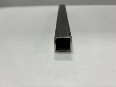 Tubo cuadrado de acero de pared de 36" pieza de 36" de 1"X 1"X .083" (calibre 14) Foto 1 de 4