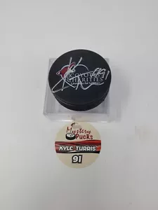 Kyle Turris #91 Signed Autographed Hockey Puck Phoenix Coyotes NHL - Picture 1 of 9