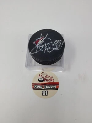 Kyle Turris #91 Signed Autographed Hockey Puck Phoenix Coyotes NHL - Image 1 of 4