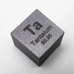 Tantalum Metal 10mm Cube 16.6grams 99.95% with COA Element Ta Specimen - Picture 1 of 3