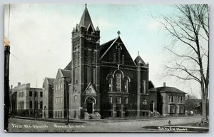 Boone Iowa~First United Methodist Episcopal Church~Blue Tint CU Williams c1910 - Picture 1 of 3
