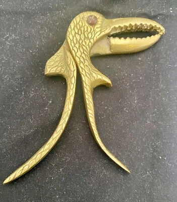 BEAUTIFUL VINTAGE & RARE FRENCH SOLID BRONZE BIRD PARROT NUTCRACKER 6.5" c1900 g - Image 1 of 4