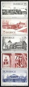 Suède 1975, Année européenne du patrimoine architectural set MNH, Mi 908-12 - Photo 1/1