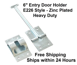6" E226 Style Entry Door Holder RV Camper Trailer Cargo Hatch - Zinc Metal Steel - Foto 1 di 1