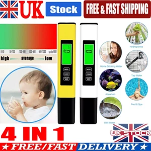 4in1 TDS PPM Meter Digital Tester Home Drinking Water Quality Purity Test Tester - Picture 1 of 14