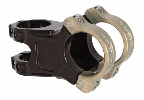 Renthal Apex 35 Stem 50mm Clamp 35mm +/-6 Deg 1 1/8 in Black/Gold Aluminum MTB - Image 1 of 1