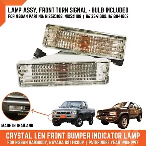 Front Bumper Turn Signal Light Lamp for Nissan Hardbody D21 Pickup 88-97 WD21 - Picture 1 of 9