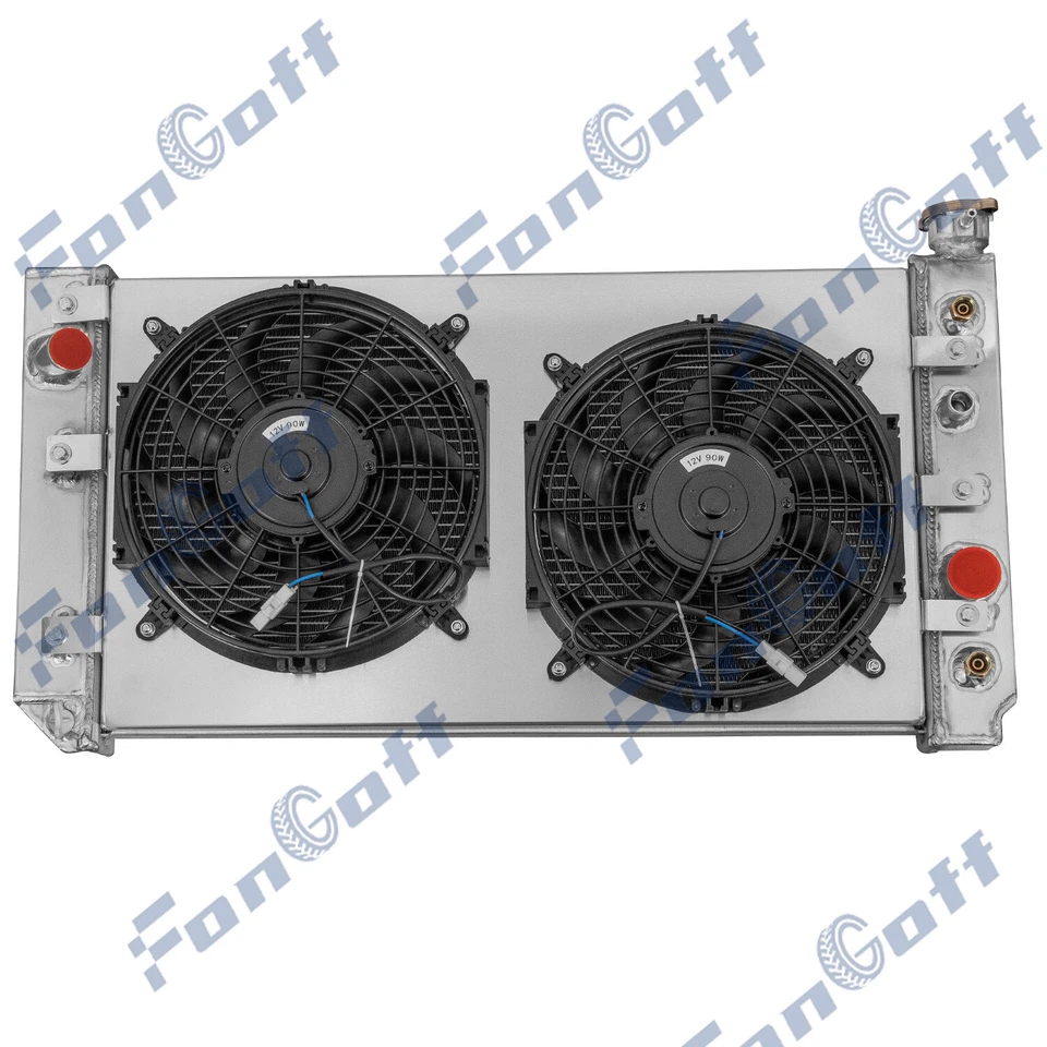 3-Row Radiator Shroud Fan  For 1988-1994 1990 Chevy S10 Blazer GMC S15 4.3L V6 Foto 1 de 4