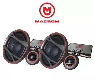 MACROM M2S.62 KIT 2 VIE SEPARATE WOOFER 165mm TWEETER CROSSOVER 220W AUTO CAMION - Foto 1 di 7