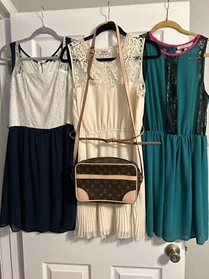 #3 Unique Boho Cocktail Women's Lace/Sz.6/Junior Med./Short Dresses with Purse - Imagem 1 de 2